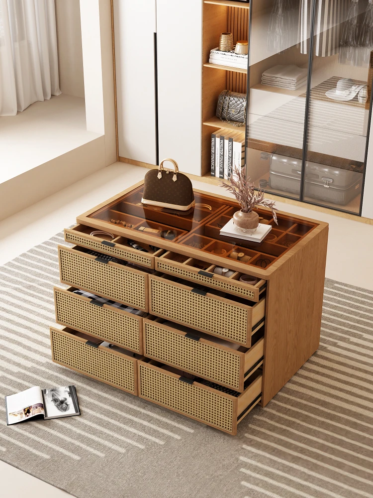 

Modern Minimalist Bedroom Chest of Drawers Log Floor Standing Storage Cabinet Household Clothing Storage Cabinet