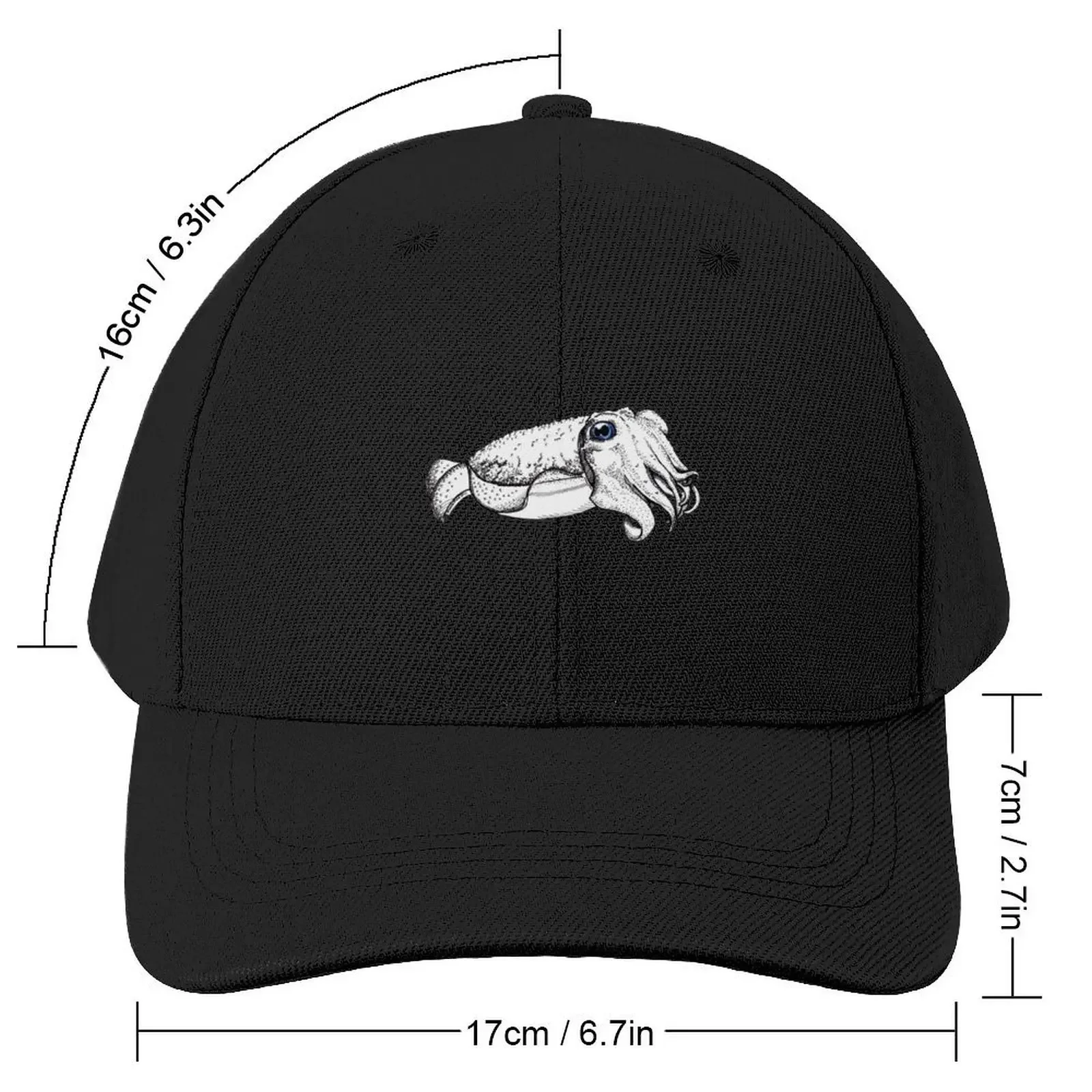 Friendly Cuttlefish Baseball Cap Hip Hop Designer Hat Female Men's