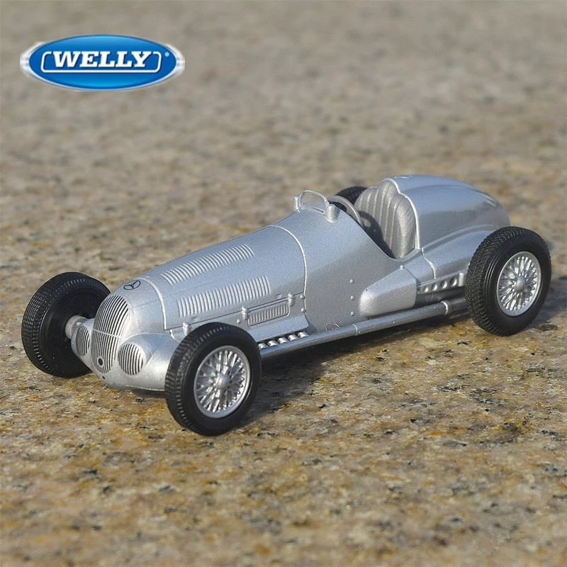 

WELLY 1:36 1937 Mercedes-Benz W125 Alloy Car Model Diecast Metal Toy Car Model High Simulation Collection Children Gift BD57