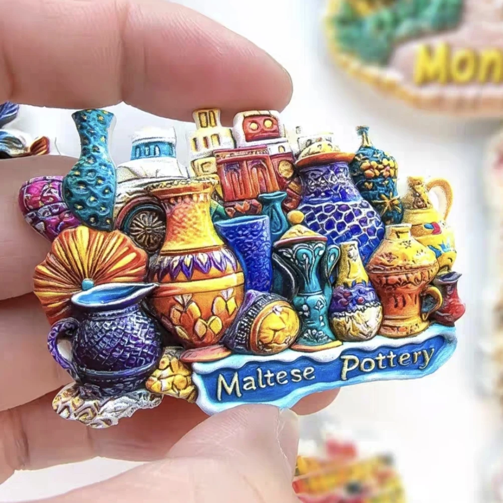 Europe Malta Fridge Magnets Tourist Souvenirs Crafts Refrigerator magnet Decoration Articles Handicraft Gifts