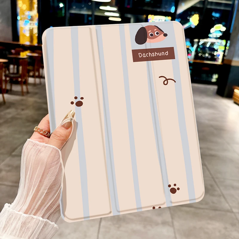 

Прохладный чехол для планшета с таксой ДЛЯ iPad pro 10/11 дюймов 2020/6/7/8th/Air 3rd/Air 4/9th Gen/Air 5th Gen 2022/Air 11 Anti-drop