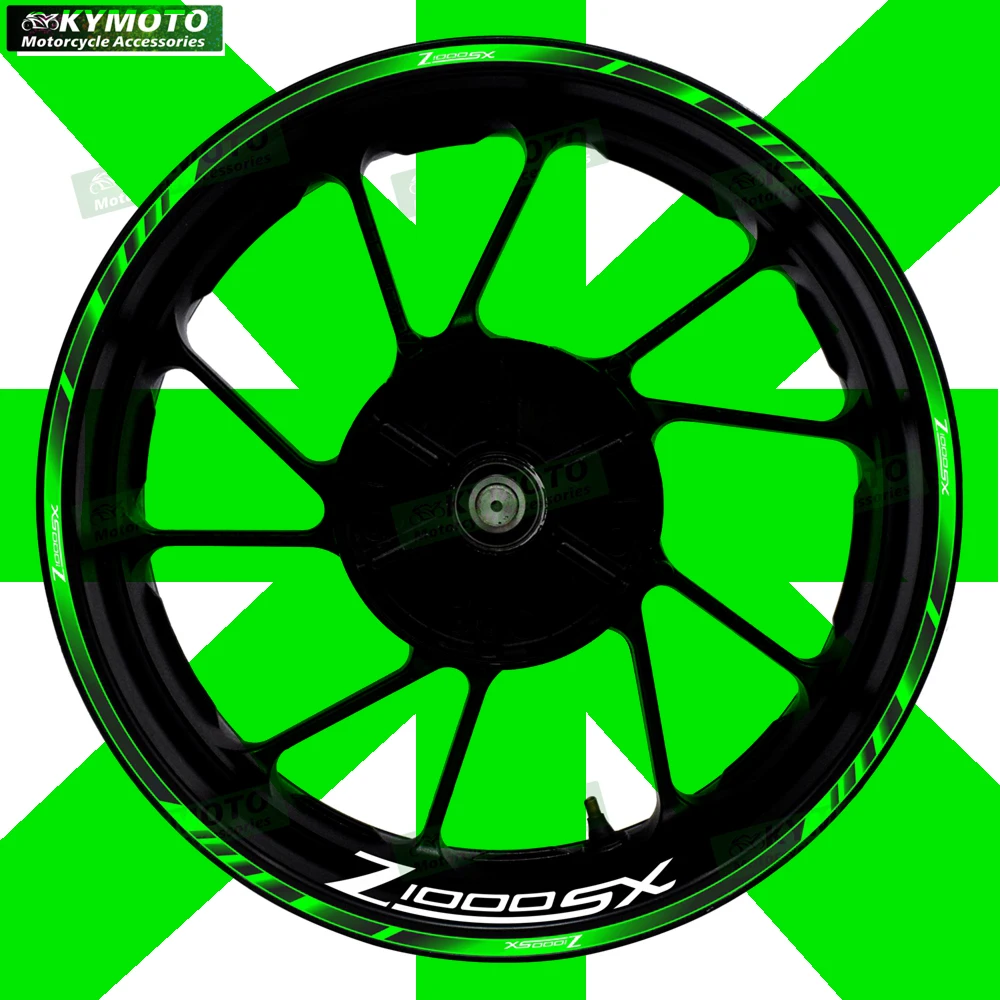 

For Z1000SX Z1000 SX motorcycle accessories 17-inch front and rear wheel modification stickers fairing reflective stickers