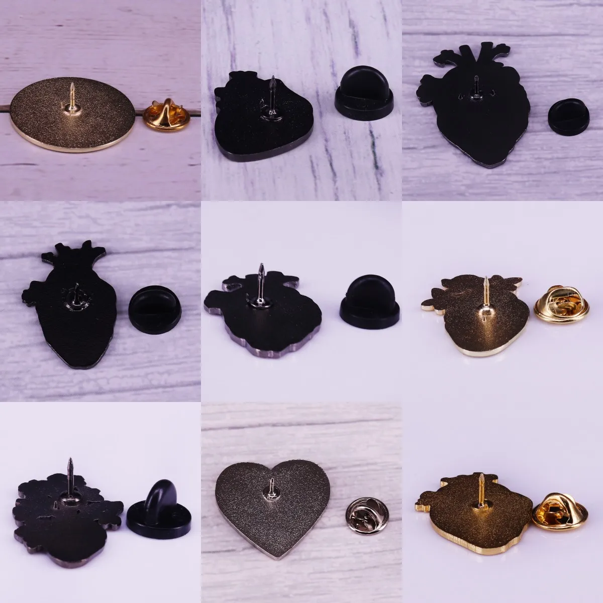 Heart Enamel Pin Medical Organ Anatomy Lapel Metal Bag Brooches Health Awareness Badges Gothic Art Doctor Nurse Jewelry Gifts