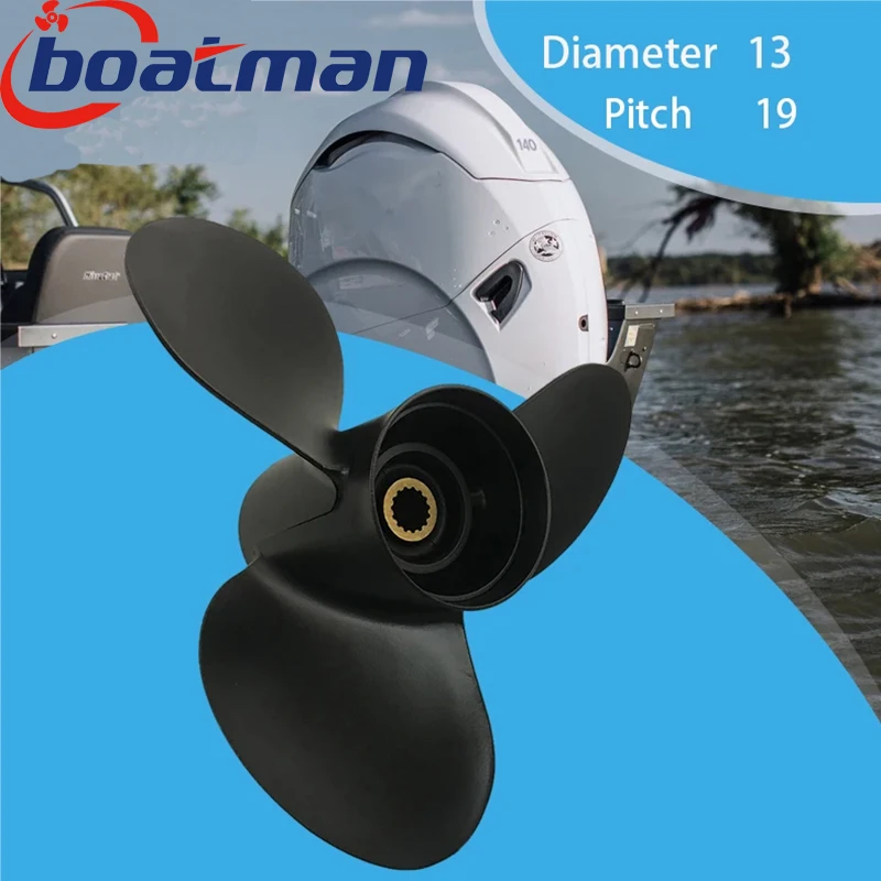 

Boat Propeller 13x19 For Tohatsu Outboard Engine 60HP 75HP 90HP140HP BFS Aluminum 15 Tooth Spline 3N4B64541-0 Boat Accessories