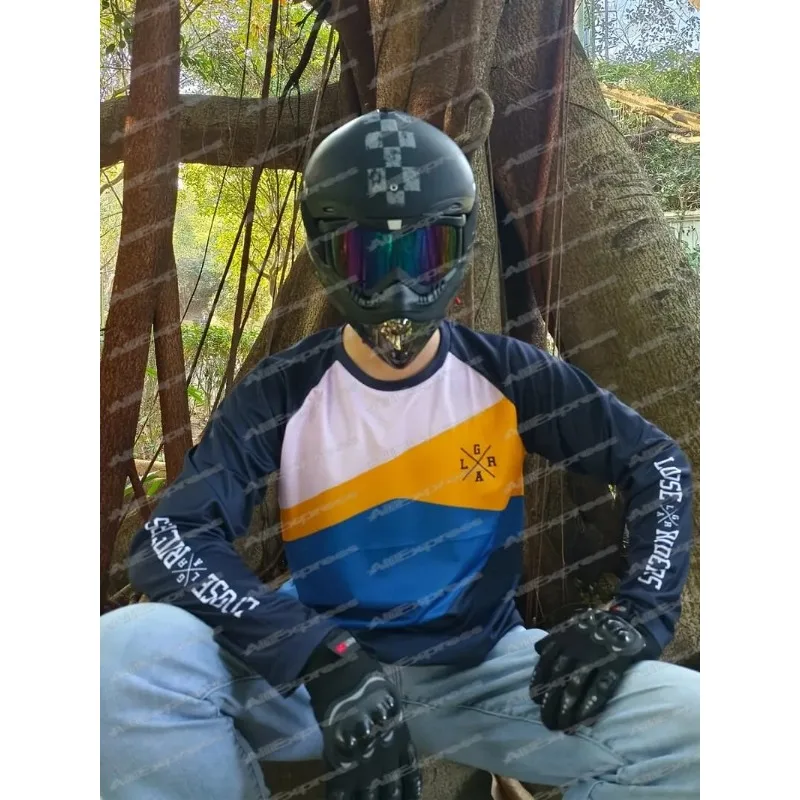 

Men/Women Riding Bicycles Loose 3D Printing Rider Jersey MTB Long Sleeve Jersey Mountain Bike Motorcycle Outdoor Bicycle Clothes