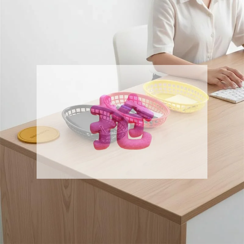 10Pcs Food Serving Tray Plastic Tray Oval Fast Food Platter For Wings Nachos Fries Bread Plastic Baskets Plastic Fruit Tray