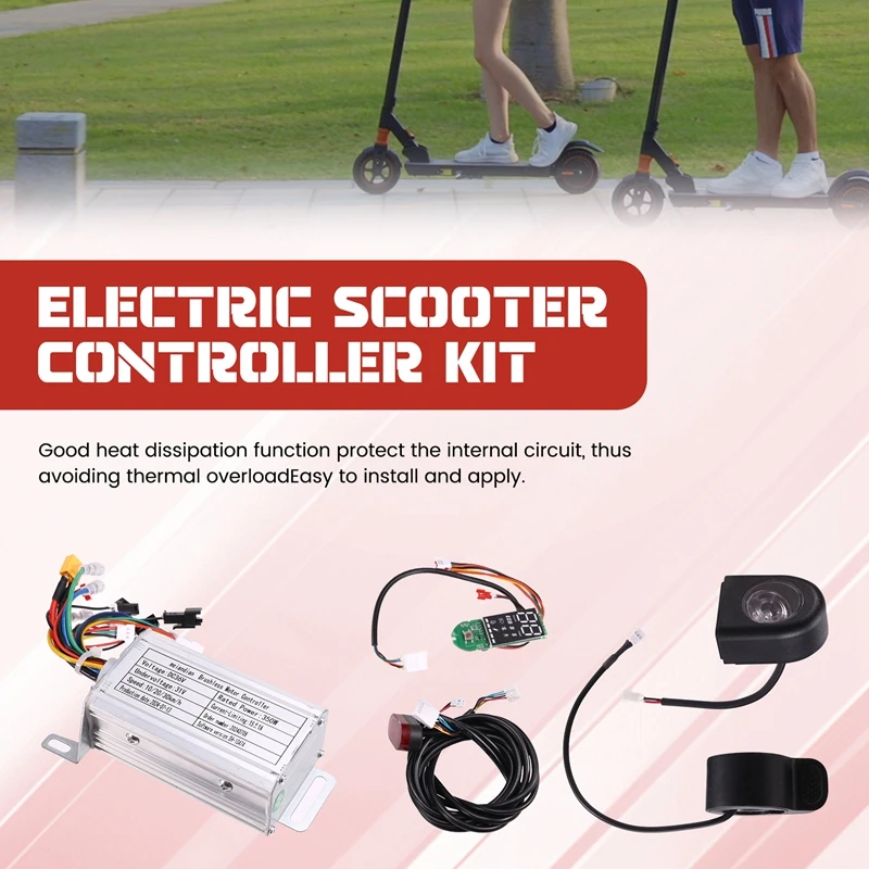 36V 350W Brushless Controller +Bluetooth Meter+Light+Accelerator Kit  For Xiaomi M365/M365 Pro Electric Scooter