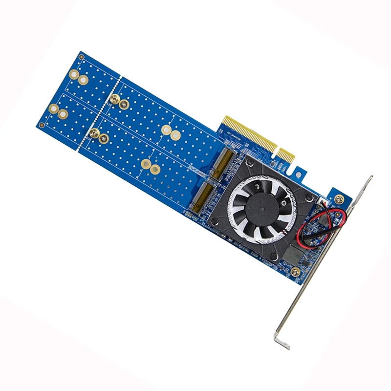 

Pcle Pcie 4.0 NVME X8 Expansion Card PLX88024 4-Bit M. 2 Hard Disk Free Splitting Pcie 4.0 To NVME Expansion Card