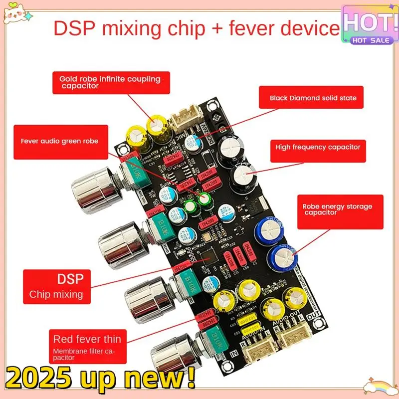 Classy-ZK-AMP Fever Karaoke Reverb Board Microphone K Song Singing Pre-Effector Board DSP Mixing Anti-Whistle