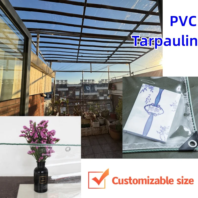 Repeatedly Washable Foldable Soft New Material Rainproof Anti Fog High-definition Transparent Outdoor Shading