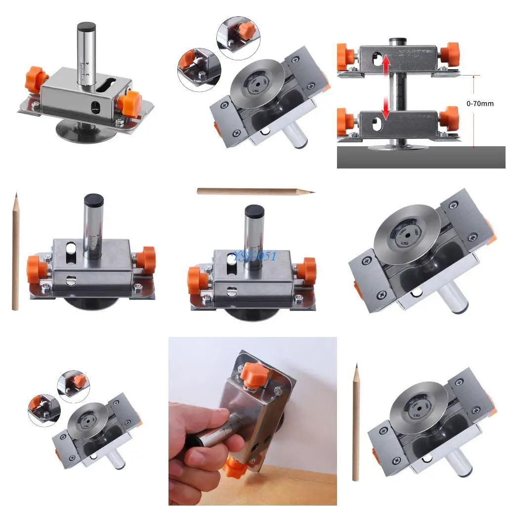 

E15A Adjust Precise Woodworking Scriber Tool for House Improvement Projects