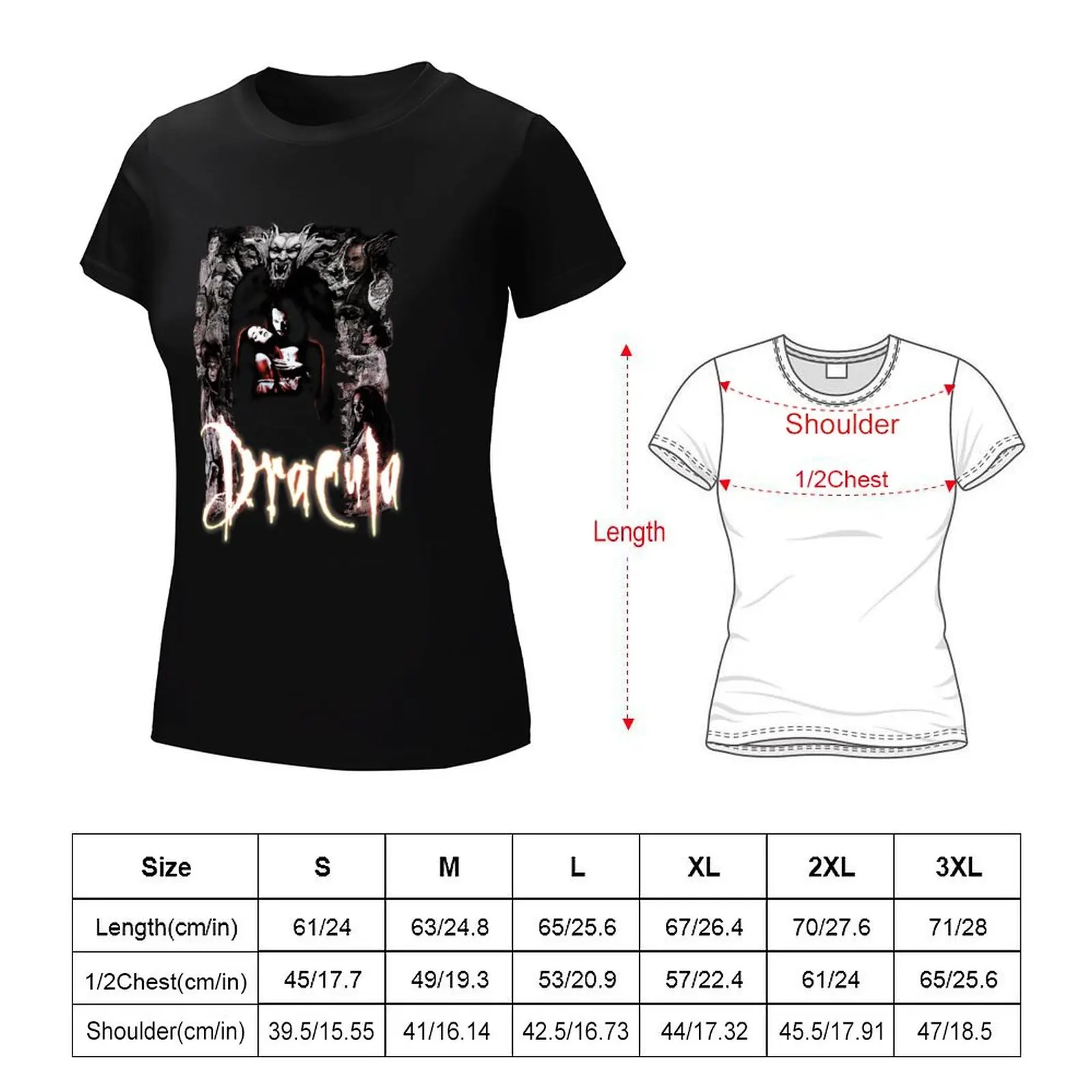 Bram Stoker&x27;s Dracula Classic . T-Shirt vintage graphics lady clothes Blouse t-shirt dress for Women plus size sexy