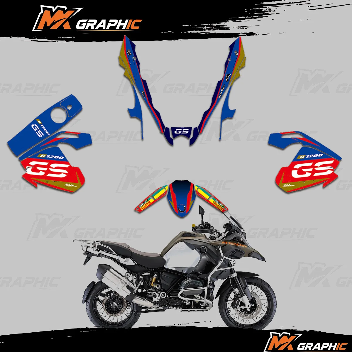R1200GS ADV K51 2014 2015 2016 Graphics Kit For BMW R 1200 GS Adventure Decals Stickers