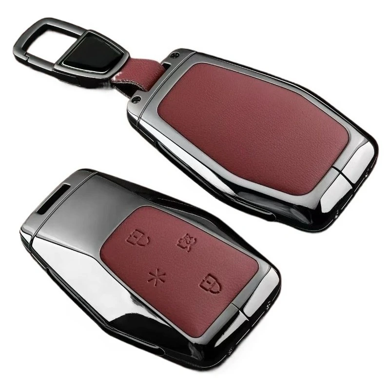 

Zinc Alloy Car Key Case Cover Shell Protector Fob Holder for GAC Toyota BZ7 2026 Bozhi 7 NFC Card Key Accessories Keychain