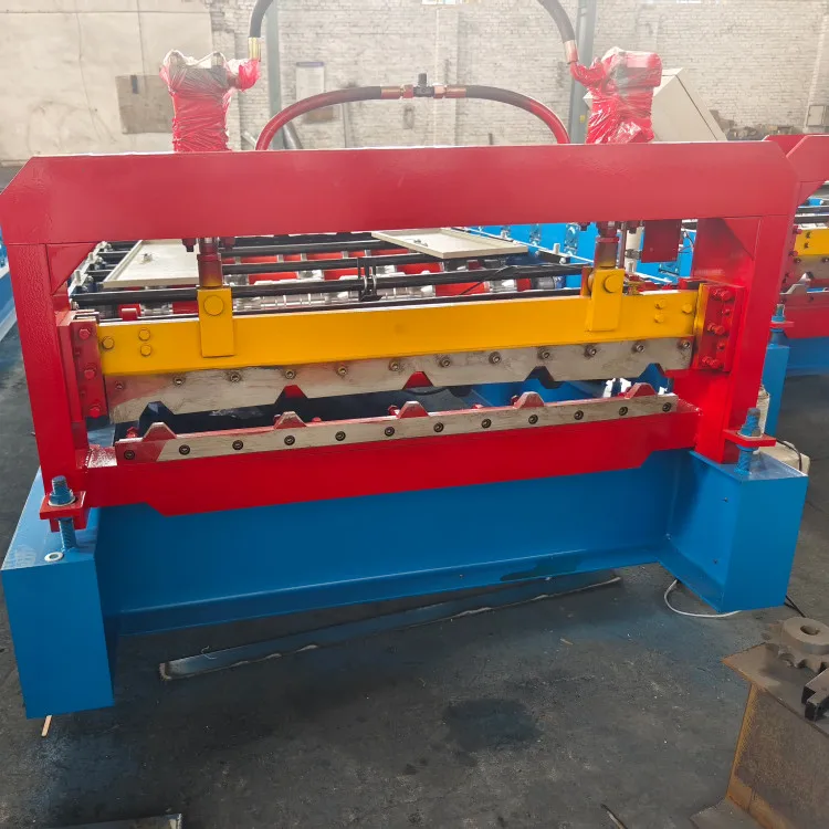 Roof Tile Roll Forming Machine High Speed Single Layer Chrome Roller Frequency Control Prefab House Color Steel Tile Production