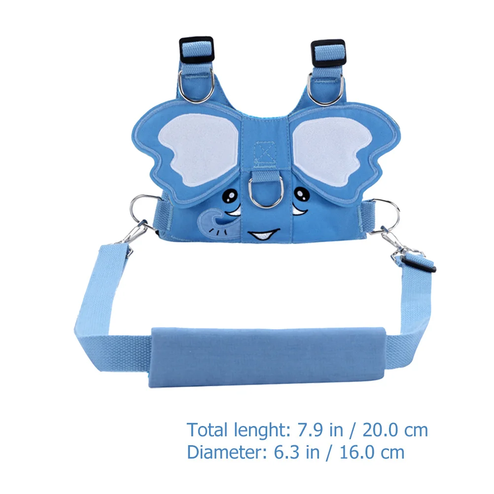 Поводок для малышей с рисунком слона, детский ремень безопасности, портативный легкий уличный детский поводок, рюкзак, ремень безопасности