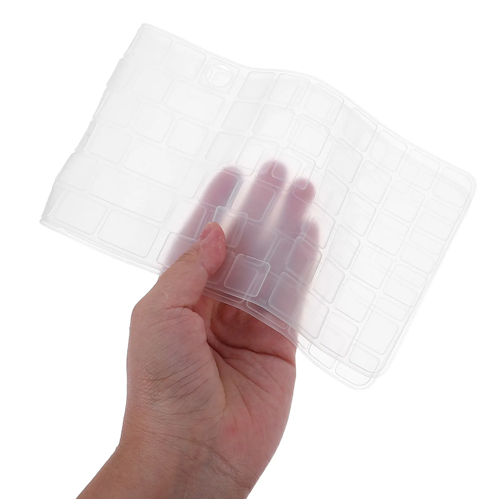 

Keyboard Cover for Long Nails Acrylic Gel Nail Art - Silicone Raised Typing Protector Skin Smooth Quiet Comfortable for Gaming