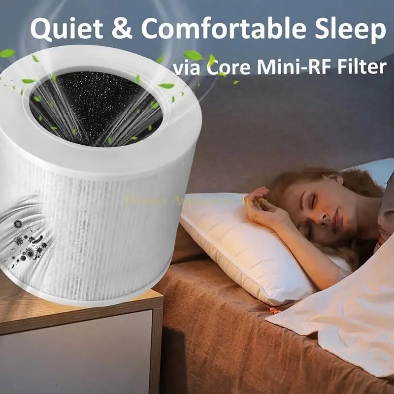 مرشح تنقية الهواء D0AB لـ Levoitcore Mini/Mini-RF HEPA ترشيح الكربون المنشط