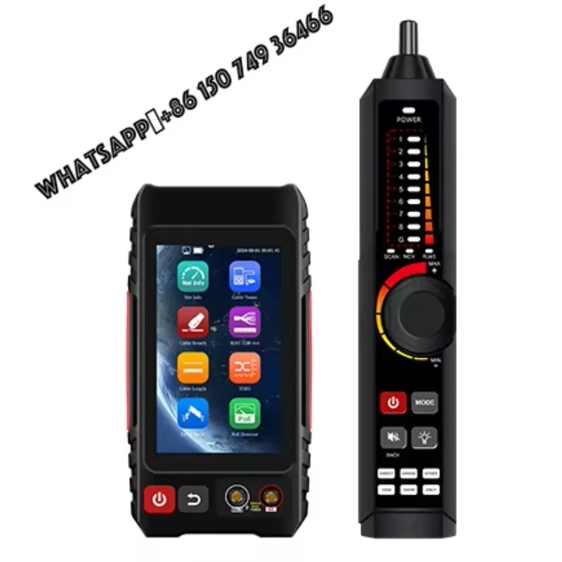 Multi-Function Network Cable Tester & Wire Tracker | RJ45 TDR, PoE Detector, NCV, OPM & VFL