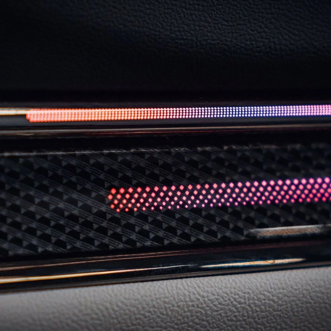 App-Controlled Automotive Ambient Light Control Box Laser Engraved 64-Color LHD RHD for Ford Mondeo 2022-2025