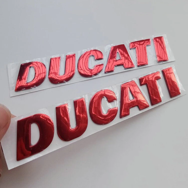 Pegatinas para motocicleta Ducati, emblema de cristal, pegatina para casco, calcomanías creativas personalizadas impermeables para Ducati Monster Scrambler