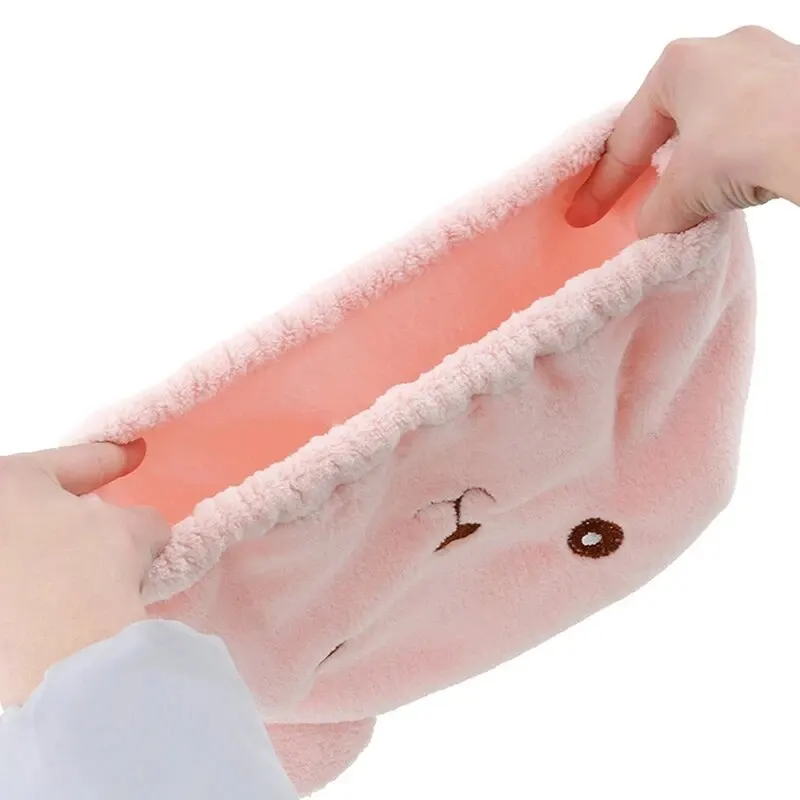 NEW Good Hygroscopicity and Breathability Microfiber Hair Turban Quickly Dry Hair Hat Wrapped Towel Cap Towel Hair Bonnet