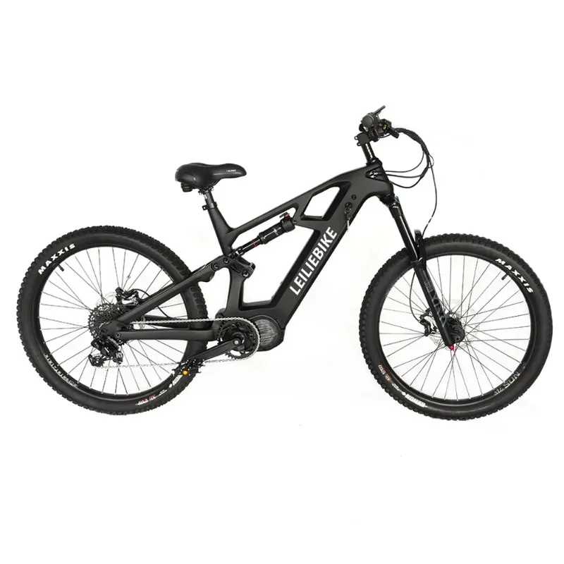 

27.5 29 Inch Carbon Fiber Frame Full Suspension Electric Mountain Bike Mtb for Jumping All Terrain Ebike