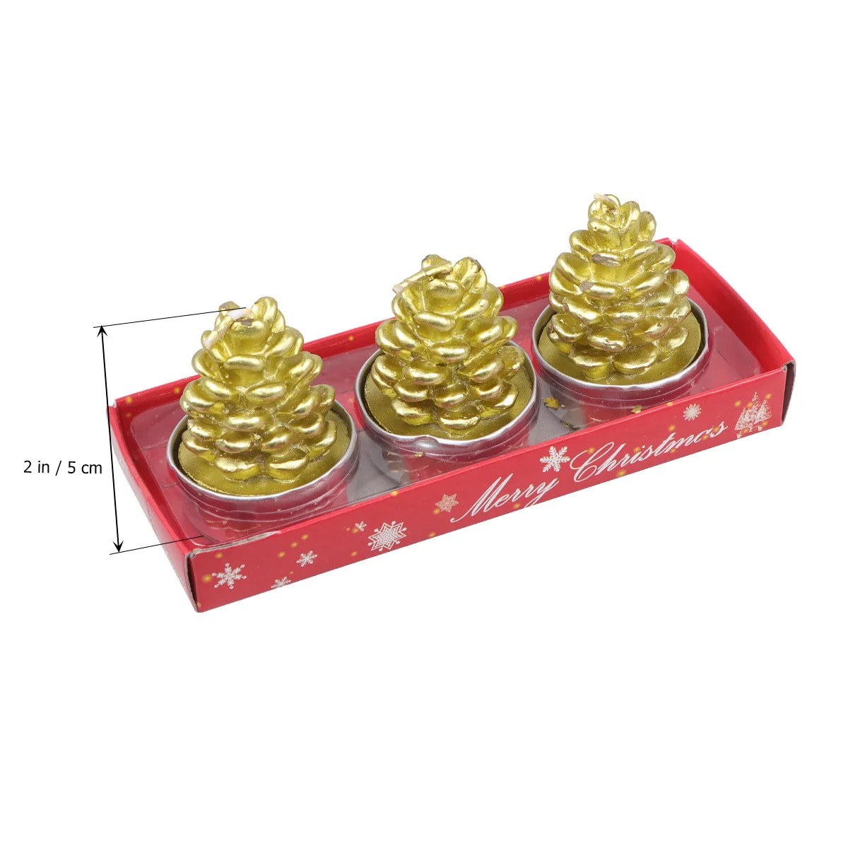 3 pçs pinha em forma de natal presente criativo para decorações do feriado mesa peça central ornamento de natal decoração para casa