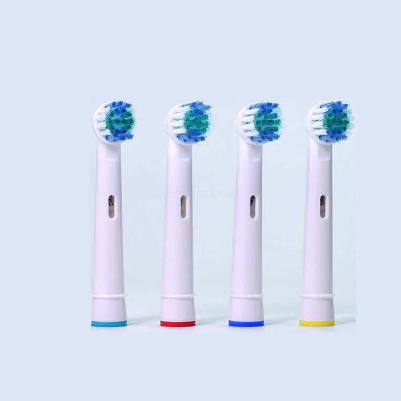 POM cabeças substituição para Oral B 3D, macio-cerdas, 4 cores, 4pcs por conjunto