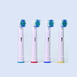 4 pz/set teste di ricambio POM 4 colori a setole morbide per Oral B 3D