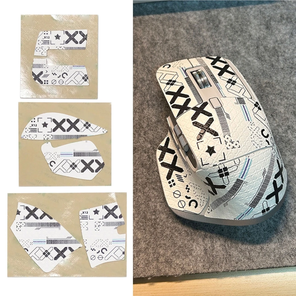 Silikon-Schutzfolie für Maus, Mausgleiter, Seitenaufkleber, vollständige Abdeckung für MX 3 3S, präzise Passform, verbessert die Langlebigkeit. – Detail 16