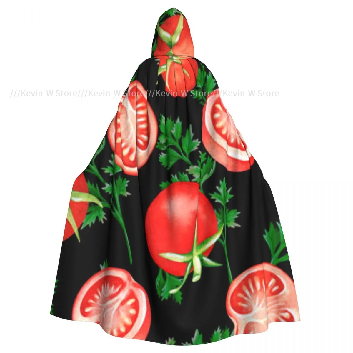 Unisex Adult Tomatoes And Parsley Cloak with Hood Long Witch Costume Cosplay