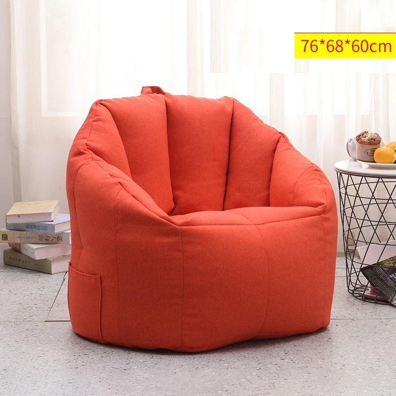 Large Bean Bag Chair Cover Lazy Bean Bag Cover Giant Seat Lounge Furniture Living Room Chair Pear Puff Comfort Cover