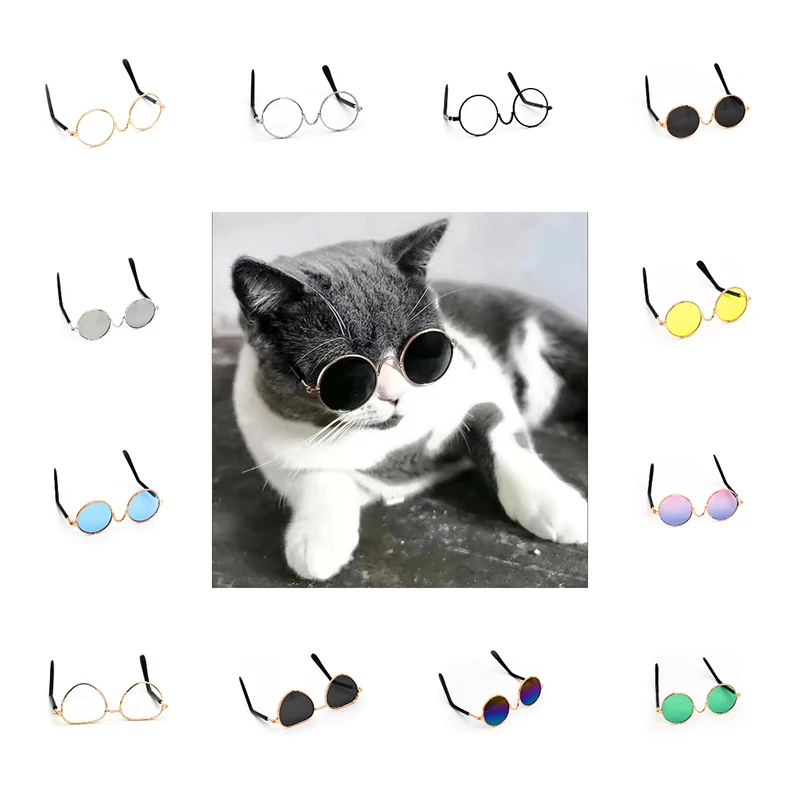 Pet Glasses 8CM Cat Dog Casual Glasses Cool Pet Accessories 20cm Doll Glasses Doll Accessories Idol Doll Fans DIY Gift Toys