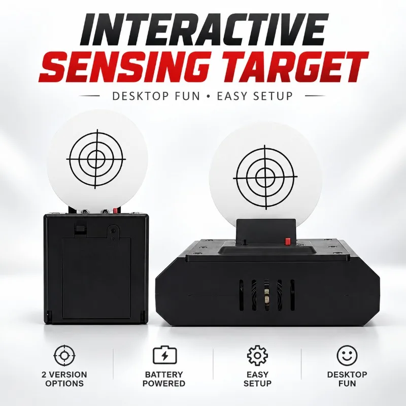 Auto Reset Round Bullseye Target AA Battery Operated Indoor Leisure Interactive Hobby Game Accessory