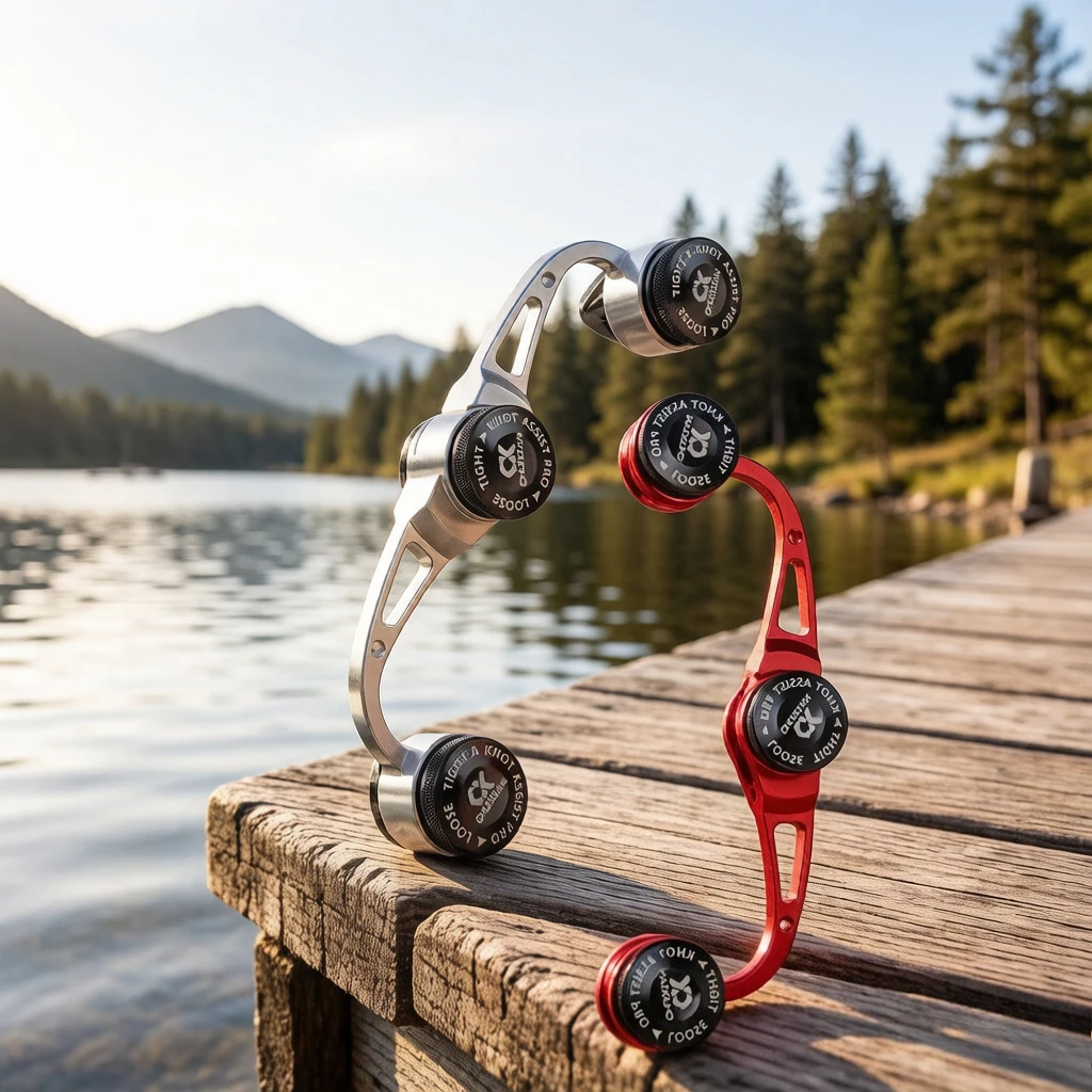 All-Metal FG Knot Tying Tool, Leader Line Knotter for PE Carbon Fishing Line, Corrosion-Proof Rust-Resistant Double Lock for Sea