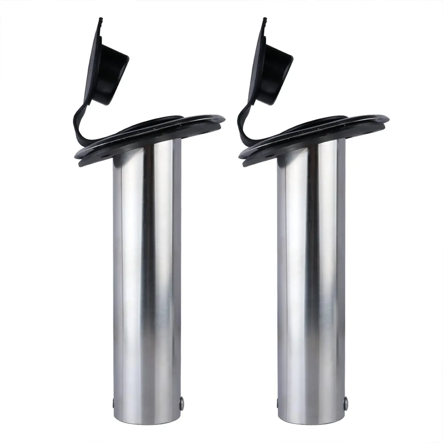 2X Marine Grade Stainless Steel Boat Accessories, Flush Mount, 15, 30, 90Degrees Fish Rod Holder, Marine Grade