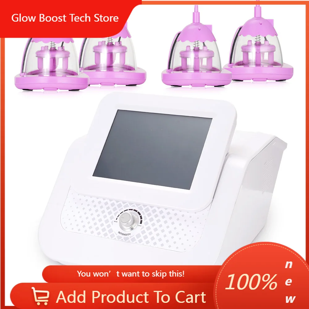 

NYPortable Vacuum Micro Current Suction 4 Cups Massager Fast Breast Enlargement Machine For Breast Augmentation