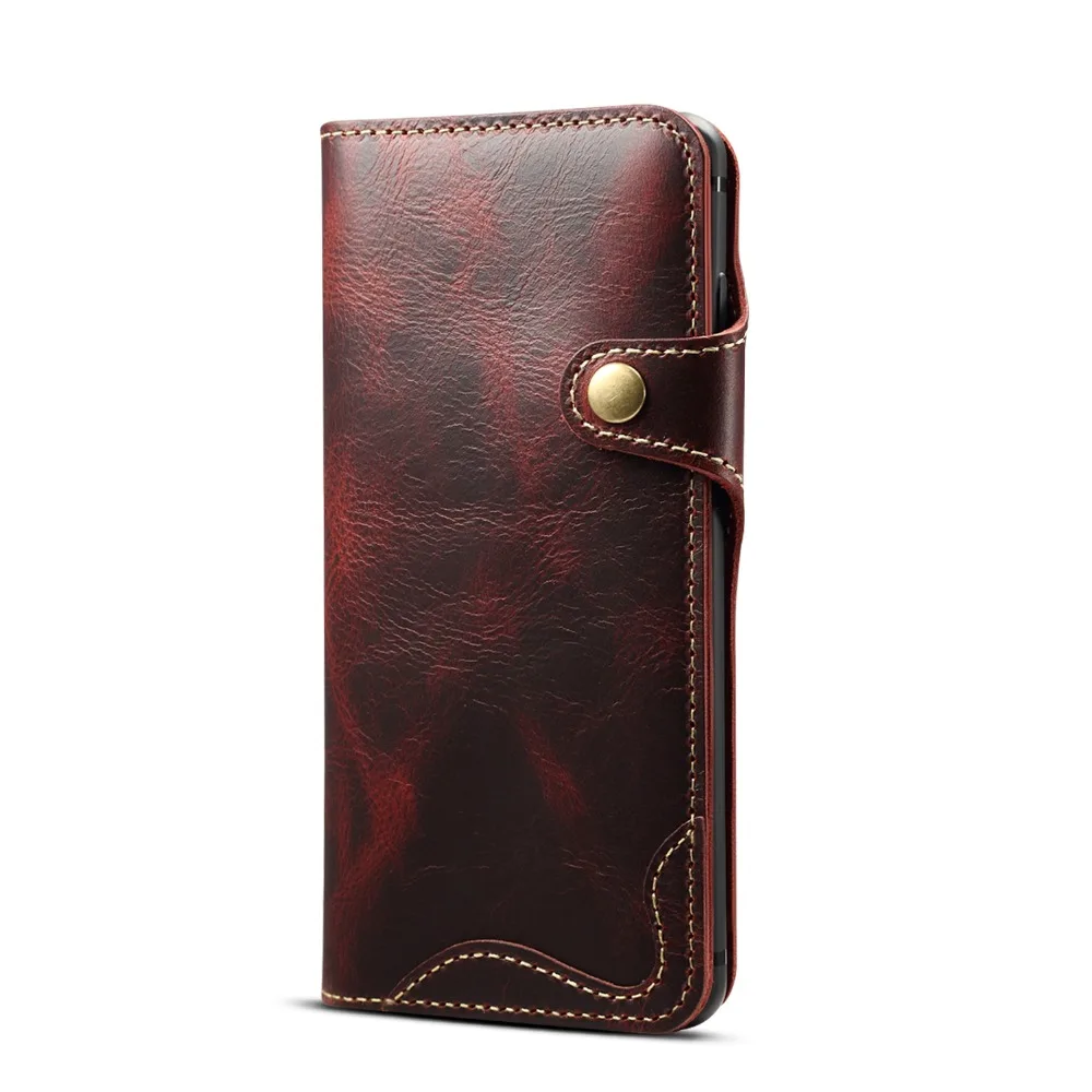 Genuine Leather Cowhide Case For Samsung Galaxy S23 Fe S22 S21 S20 Plus Ultra Card Wallet Purse Cover Etui Handy Hulle Coque