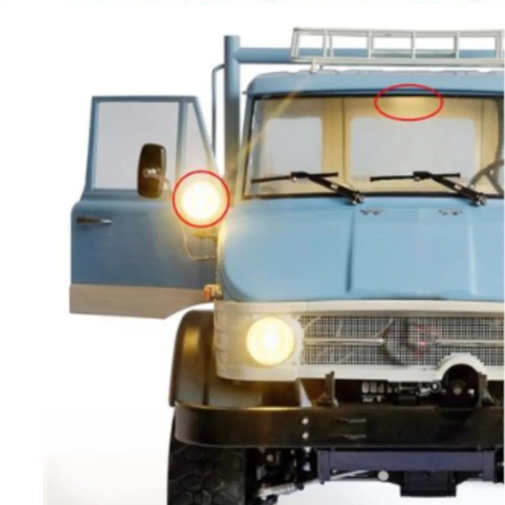 1/10 LESU RC Crawler RAVE-UM406 4X4 portaequipajes de cuerpo de Metal Control remoto camión coche pintado vehículo ensamblado TH22766