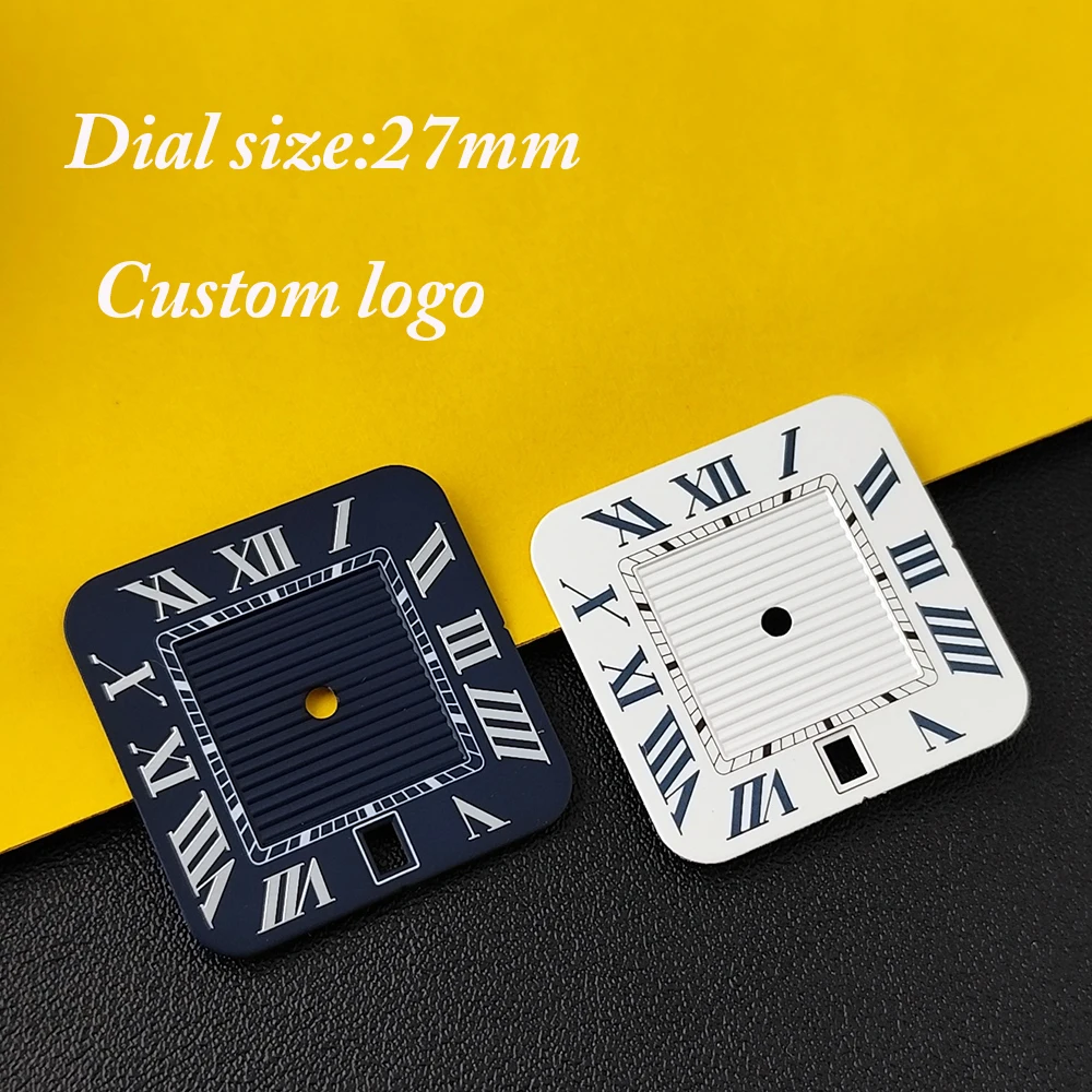 

Мужские часы с циферблатом NH35, 27 мм, с индивидуальным логотипом, без подсветки, подходят для механизма NH35, аксессуары для часов.