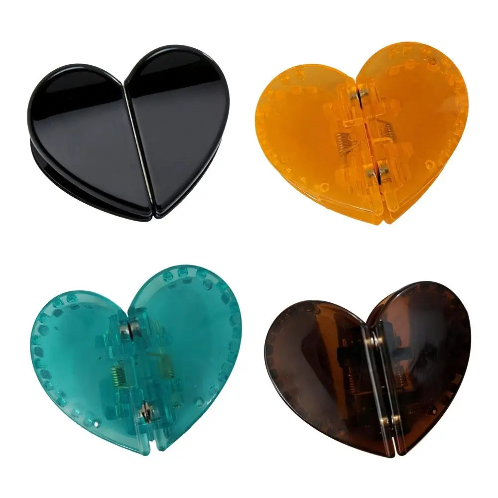 Heart-shaped Magnetic Hair Clip Prevents Slipping Magnetic Closure Flat Magnetic Hairs Clip Prevents Pressure Marks