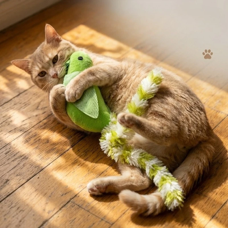 Cat Toy Simulated Bird Interactive Plush Feather Cat Teaser Toy With Bell Interactive Sounding Catnip Kitten Cat Toy Supplies S585260fec2594ca48ea721998f61cac0t