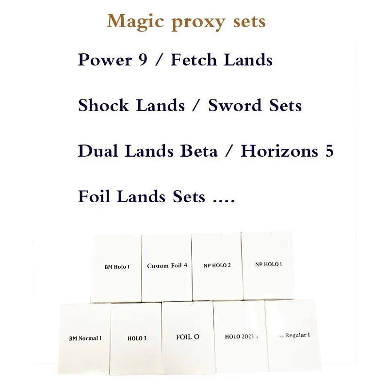 Magical Proxy Sets Regular/Holo/ Foil Cards Game Black Top Quality Proxy Playing Cards Gathering Board Game Trading Cards Proxy