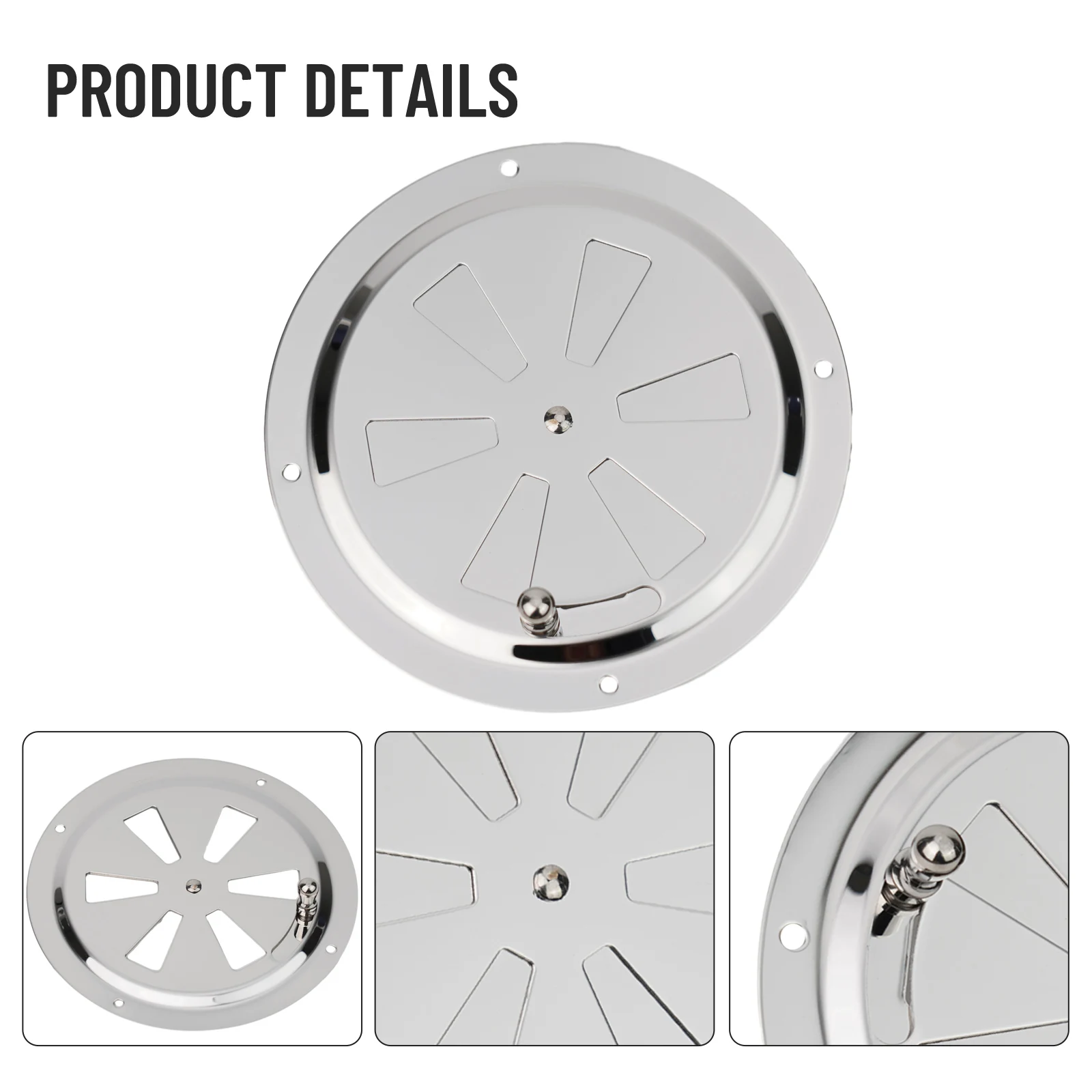 

Ventilation Blade Air Vent For Caravans Corrosion Resistance Mirror Finish Opening And Closing Side Knob Opening