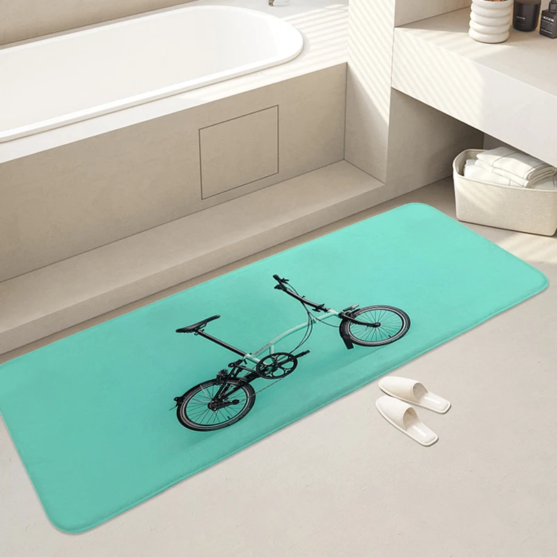 

Bed Room Carpet Z-BROMPTONs Bedroom Washable Non-slip Kitchen Rug Aesthetic Funny Doormat Entrance Door Bathmat Foot Mat