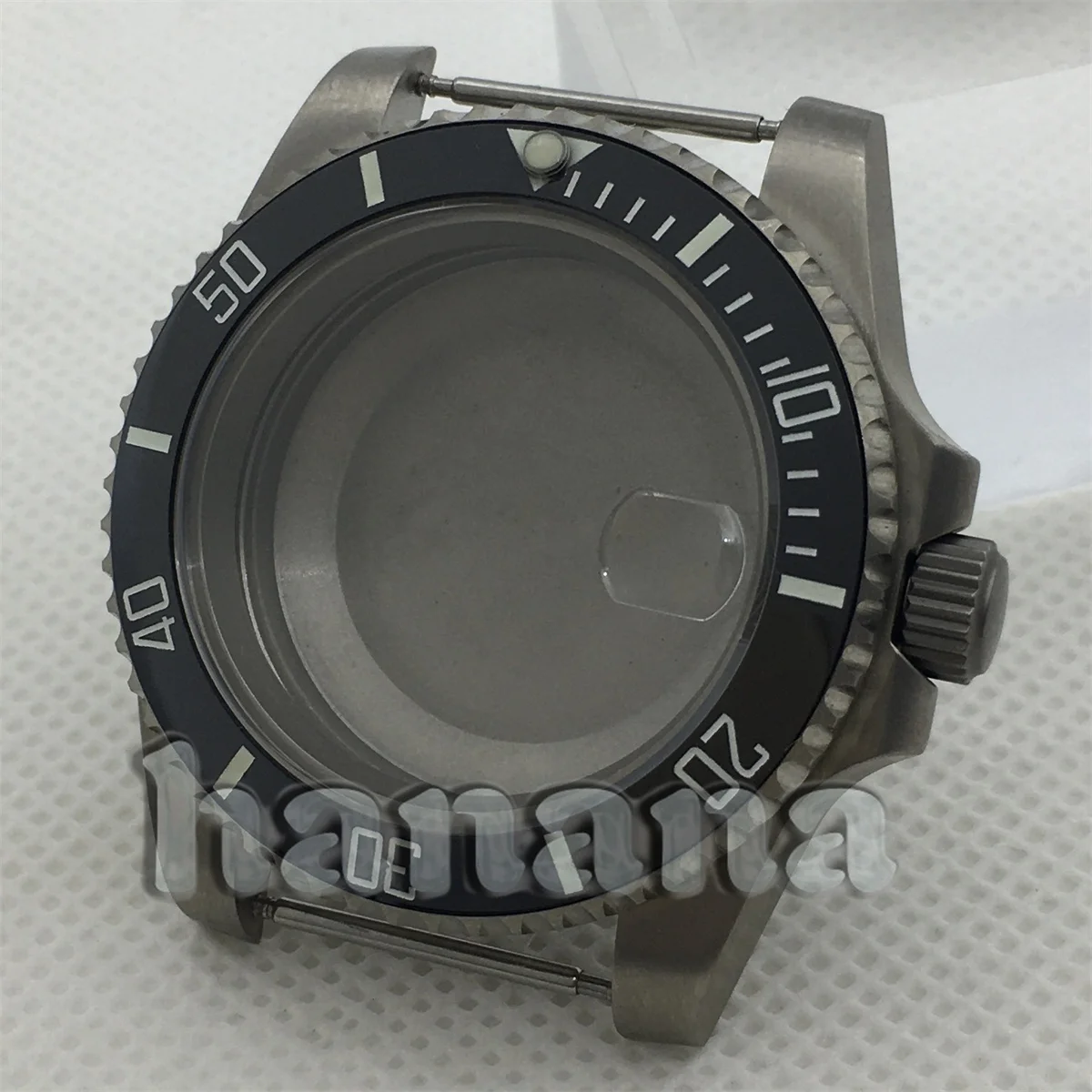 40mm チタン ダイビング ケース GMT ベゼル サファイア ガラス NH34 NH35 ETA2824 PT5000 ムーブメントに適しています 100 メートル防水