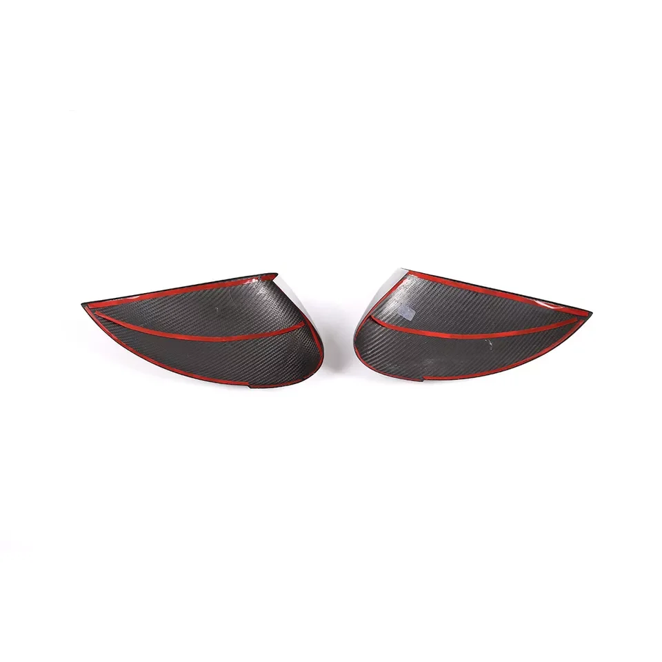 Real Carbon Fiber Addon Wing Mirror Cover Trim Fit For Porsche Macan 2014-2022