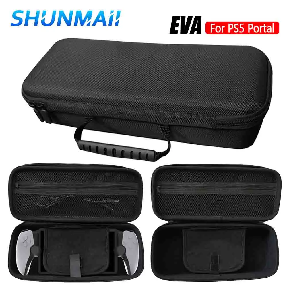 EVA Hard Carrying Case for Sony PS5 Portal Handheld Gaming Accessories Shockproof Protective Bag Portable Storage Case