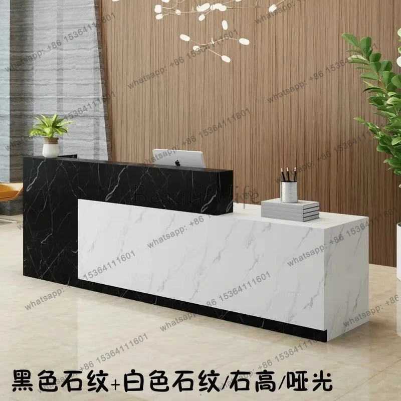 Reception checkout page Convenience clothing store Small bar table